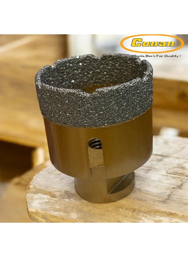 Conan 1 PC Conan Diamond Hole Saw for Drilling Marble, Tile, Granite & Glass – 50mm – Model COBD50 – Length 60mm - Image 5